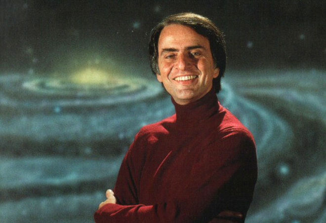 Carl Sagan, purveyor of science and fine turtlenecks.
