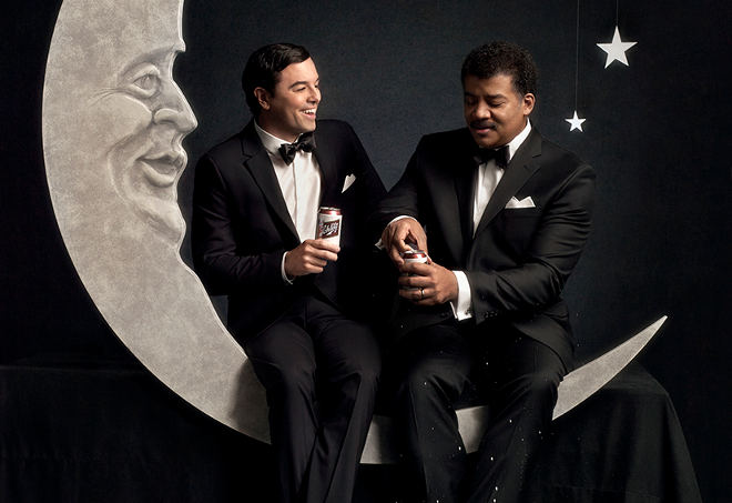 Neil deGrasse Tyson and Seth MacFarlane. You stay classy, science.