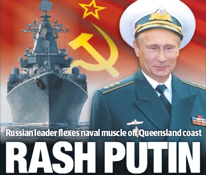 Has anyone at the Daily Telegraph actually seen a Russian flag?